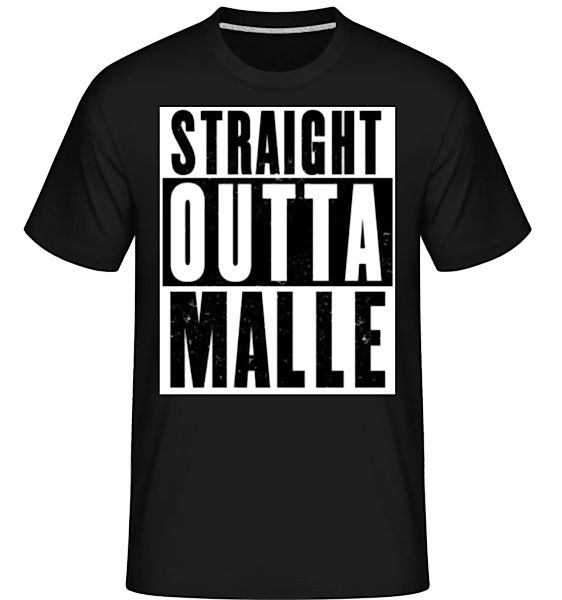 Straight Outta Malle White · Shirtinator Männer T-Shirt günstig online kaufen