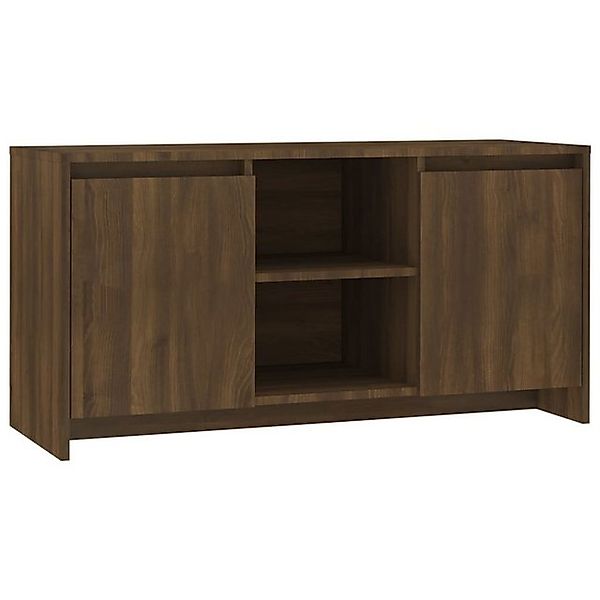 furnicato TV-Schrank Braun Eichen-Optik 102x37,5x52,5 cm Holzwerkstoff (1-S günstig online kaufen