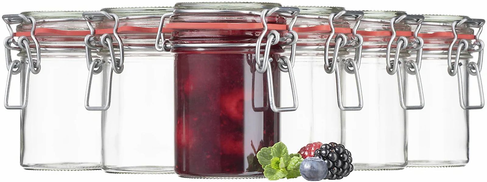 MÄSER Einmachglas "Gothika, Einkochglas Set" Set, 6 x Einmachglas m. Deckel günstig online kaufen
