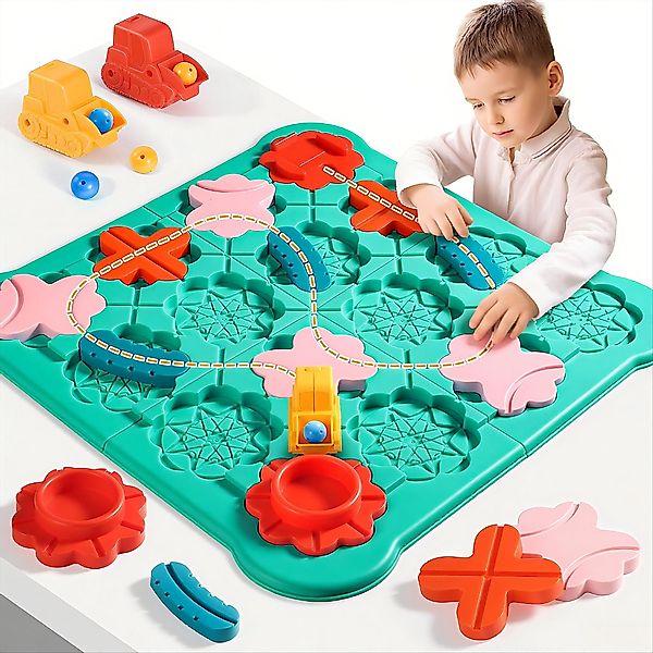 POPOLIC Lernspielzeug Logischer StraßEnbauer Kinderspielzeug, Brettspiele günstig online kaufen