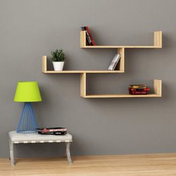 Decortie Bücherregal Tibet, Wandregal Modernes Bücherregal, günstig online kaufen