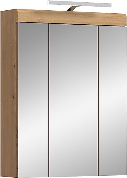 INOSIGN Spiegelschrank "Siena, Breite 60cm, inkl. Beleuchtung, 3 Spiegeltür günstig online kaufen