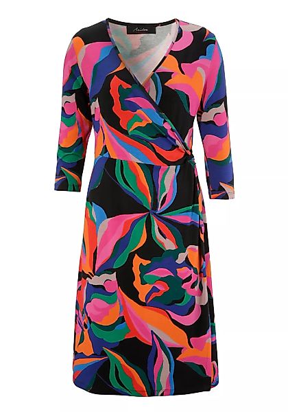 Aniston CASUAL Jerseykleid, in Wickeloptik mit Schlitz bis zum Taillenknote günstig online kaufen