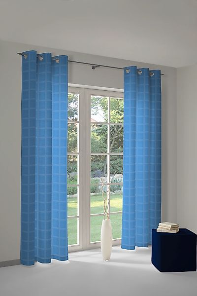 Wirth Vorhang "Toco-Karo" Ösen 1 Stk. tlg. günstig online kaufen