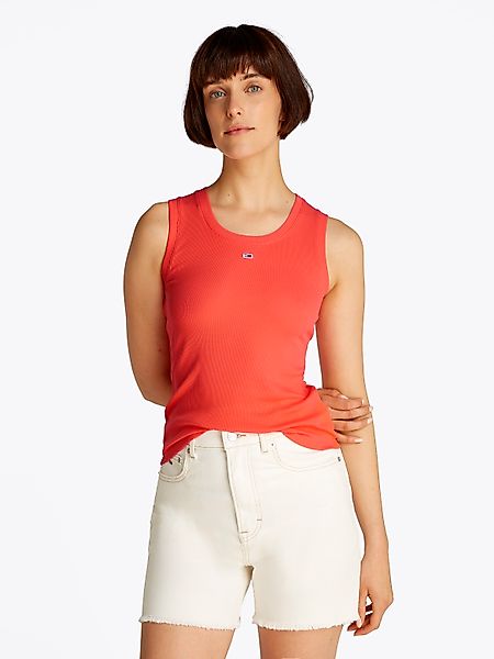 Tommy Jeans Tanktop "TJW ESSENTIAL RIB TANK EXT", in gerippter Struktur, Sl günstig online kaufen