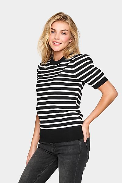 Saint Tropez Kurzarmpullover "MilaSZ SS Striped" günstig online kaufen