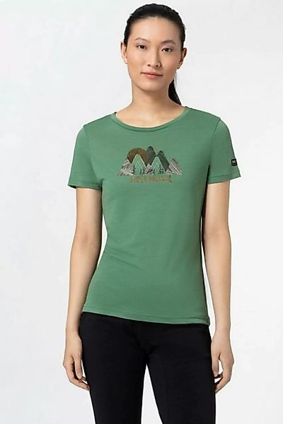 SUPER.NATURAL Print-Shirt Merino T-Shirt W TRIANGLE HILL TEE funktioneller günstig online kaufen