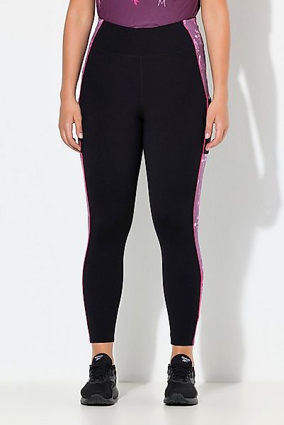 Ulla Popken Leggings Sport-Leggings Blüten schmales Bein Taschen günstig online kaufen