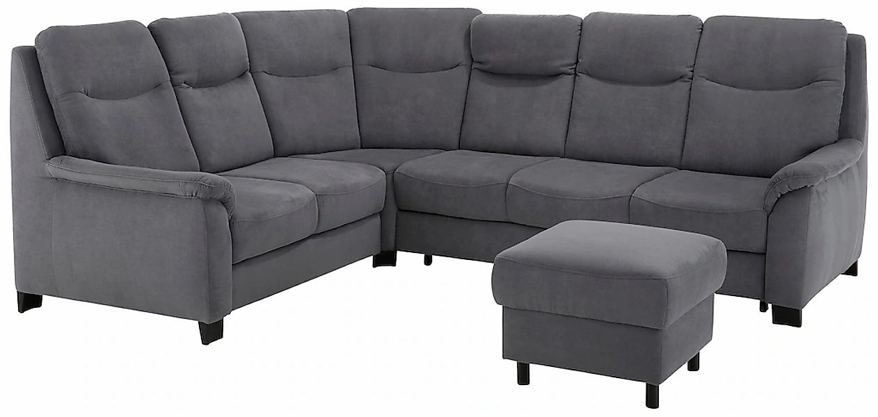 Home affaire Ecksofa »Boccaccio L-Form« mit Federkern, incl. Kopfteilverste günstig online kaufen