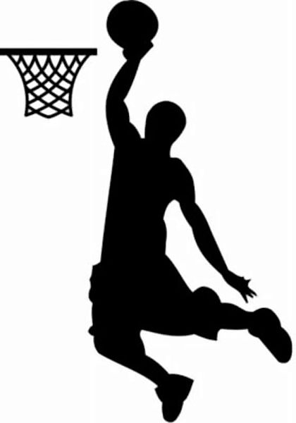 EmmiJules Wandtattoo Basketballer schwarz Gr. 60 x 45 günstig online kaufen