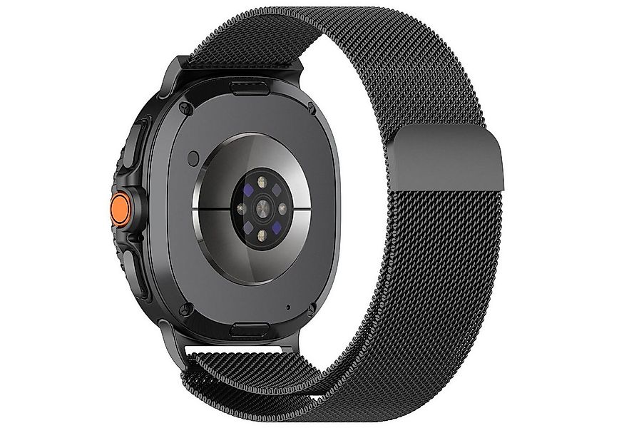 Wigento Smartwatch-Armband Metall Mesh Titan für Samsung Galaxy Watch 8 / 8 günstig online kaufen