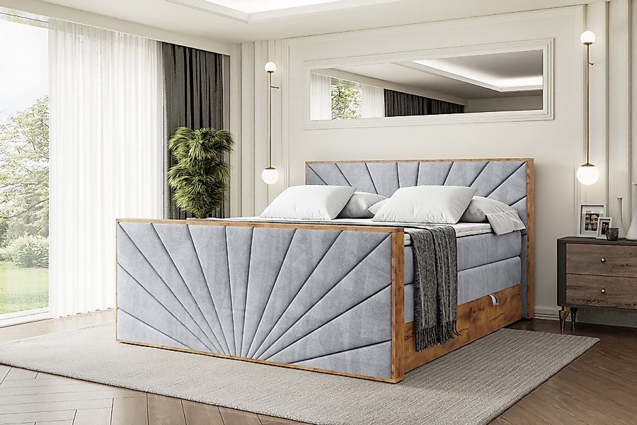 ALTDECOR Boxspringbett LOLLI6-Z KING (Multipocket-Matratze H4, günstig online kaufen