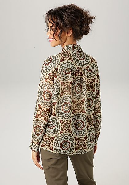 Aniston CASUAL Hemdbluse mit fantasievollem Mandala-Druck günstig online kaufen