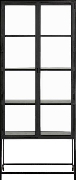 ACTONA GROUP Glasvitrine, mit Glastüren und Metallrahmen, 4 Einlegeböden, B günstig online kaufen