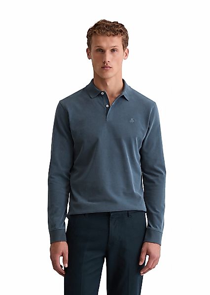 Marc OPolo Langarm-Poloshirt im Washed-Look günstig online kaufen