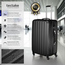 tectake Trolley Hartschalenkofferset mit Teleskopgriff und günstig online kaufen