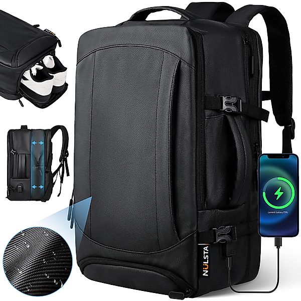 NULSTA Rucksack Reiserucksack Erweiterbarer 26-39L Herren günstig online kaufen