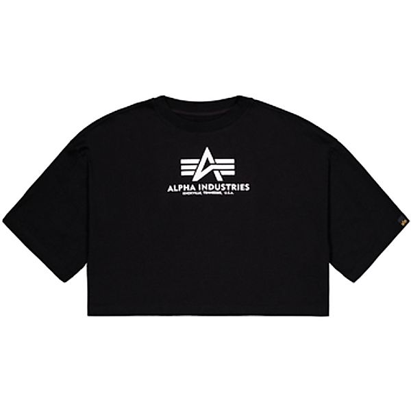 Alpha Industries  T-Shirt Basic T-Shirt BL Cropped PP W - black günstig online kaufen