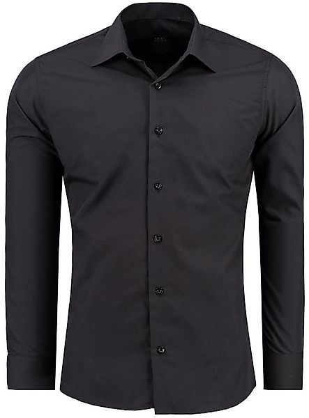 J'S FASHION Businesshemd JS12105 Slim Fit Langarm Herren Hemd mit farblich günstig online kaufen