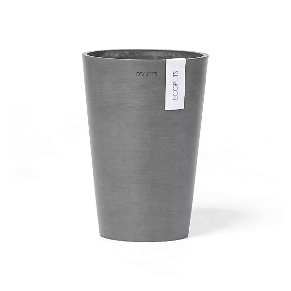 Ecopots Vase Pisa Grau 17,5 cm x 3 cm günstig online kaufen
