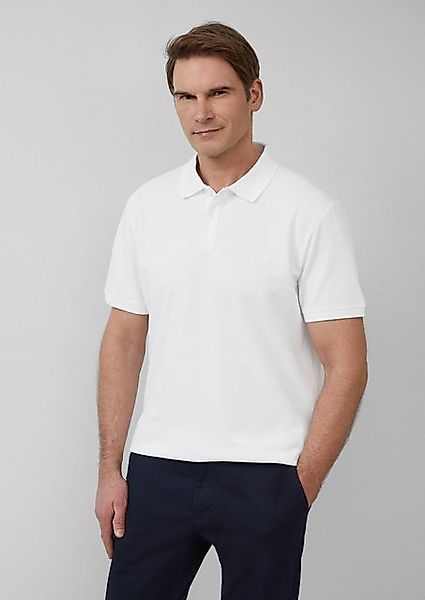 s.Oliver Kurzarmshirt Poloshirt aus Baumwollpiqué Stickerei günstig online kaufen