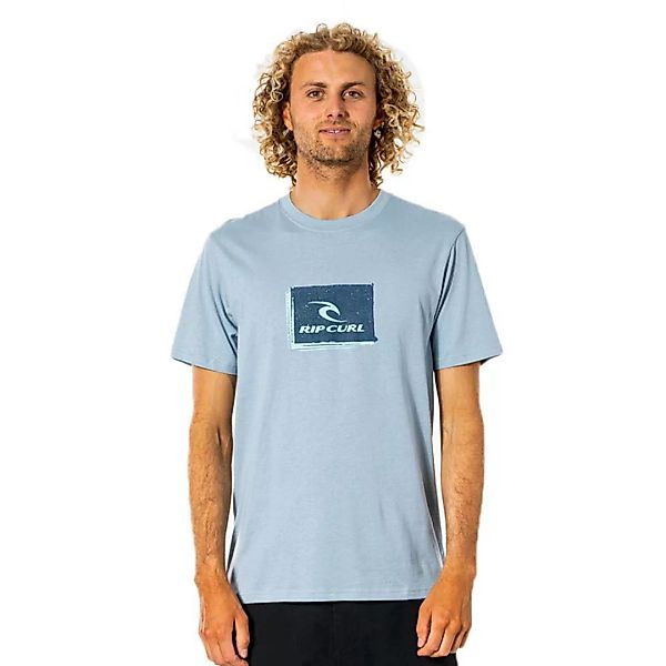 Rip Curl Corp Icon Kurzärmeliges T-shirt M Blue Gum günstig online kaufen