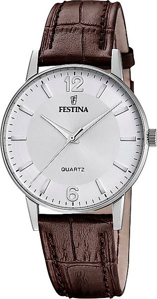 Festina Quarzuhr F20690/2, Armbanduhr, Herrenuhr, Lederarmband, analog günstig online kaufen