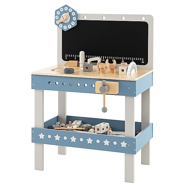 COSTWAY Spielwerkbank Holzspielzeug, mit Tafel, ab günstig online kaufen