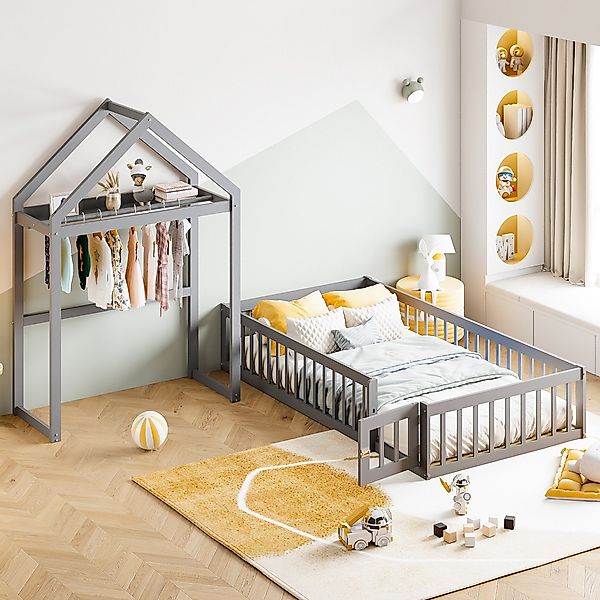Flieks Massivholzbett, abnehmbares Kinderbett Hausbett mit günstig online kaufen