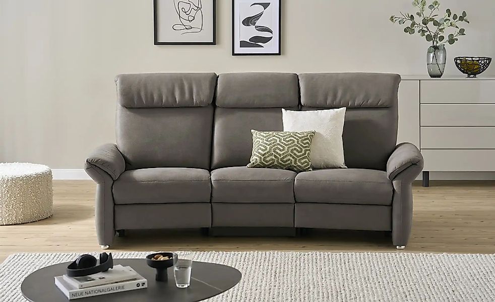 Wohnwert Trapezsofa  Melina ¦ grau ¦ Maße (cm): B: 226 H: 107 T: 102.0 Pols günstig online kaufen