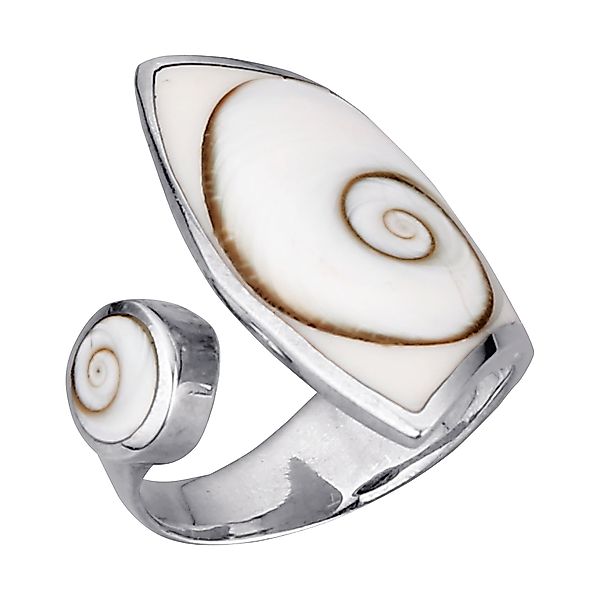Zeeme Fingerring "925/- Sterling Silber Muschel weiß", Ring günstig online kaufen