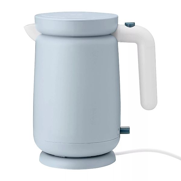 Stelton - Foodie Wasserkocher 1L - hellblau/weiß/herausnehmbarer Kalkfilter günstig online kaufen