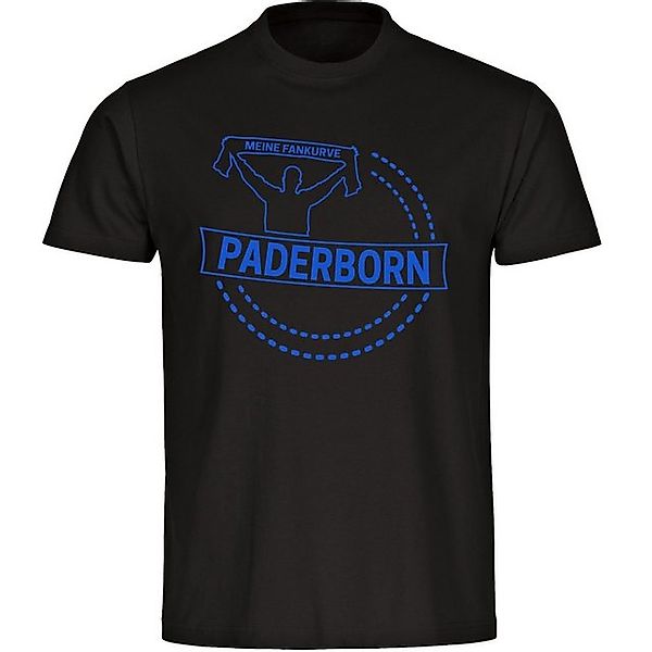 multifanshop T-Shirt Herren Paderborn - Meine Fankurve - Männer günstig online kaufen