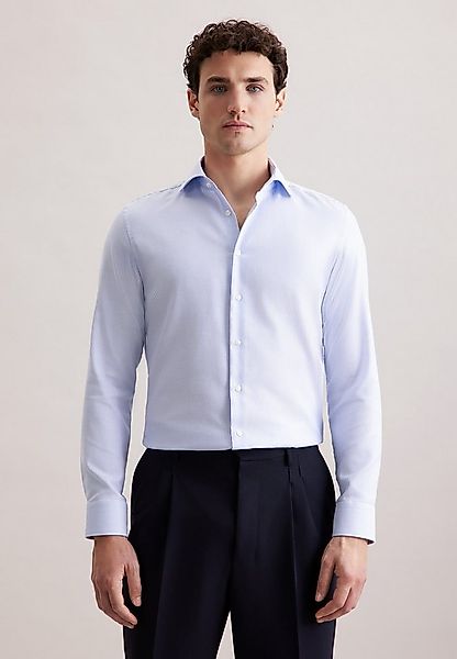 seidensticker Businesshemd Schwarze Rose Shaped 1/1 Kentkragen Struktur günstig online kaufen