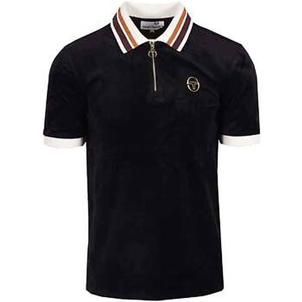 Sergio Tacchini  Poloshirt Mahony Velour Zip Polo Shirt Black/Gold günstig online kaufen