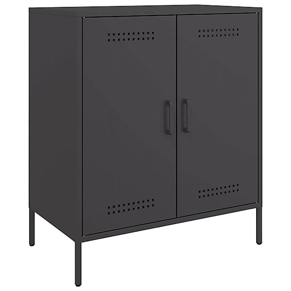 vidaXL Sideboard Schwarz 68x39x79 cm Stahl 842976 günstig online kaufen