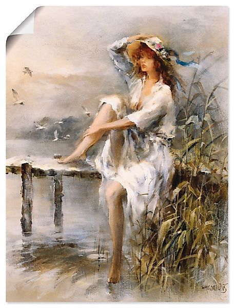 Artland Wandbild "Wasserseite" Frau 1 Stk. tlg. als Leinwandbild, Poster, W günstig online kaufen