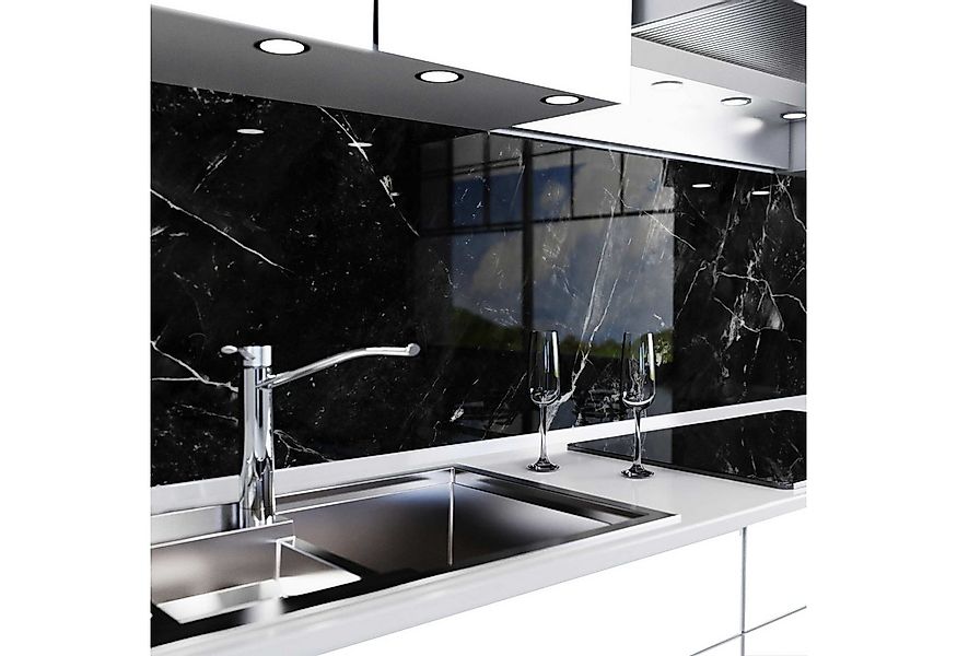 danario Küchenrückwand Folie selbstklebend, Glasoptik, Spritzschutz Küche, günstig online kaufen