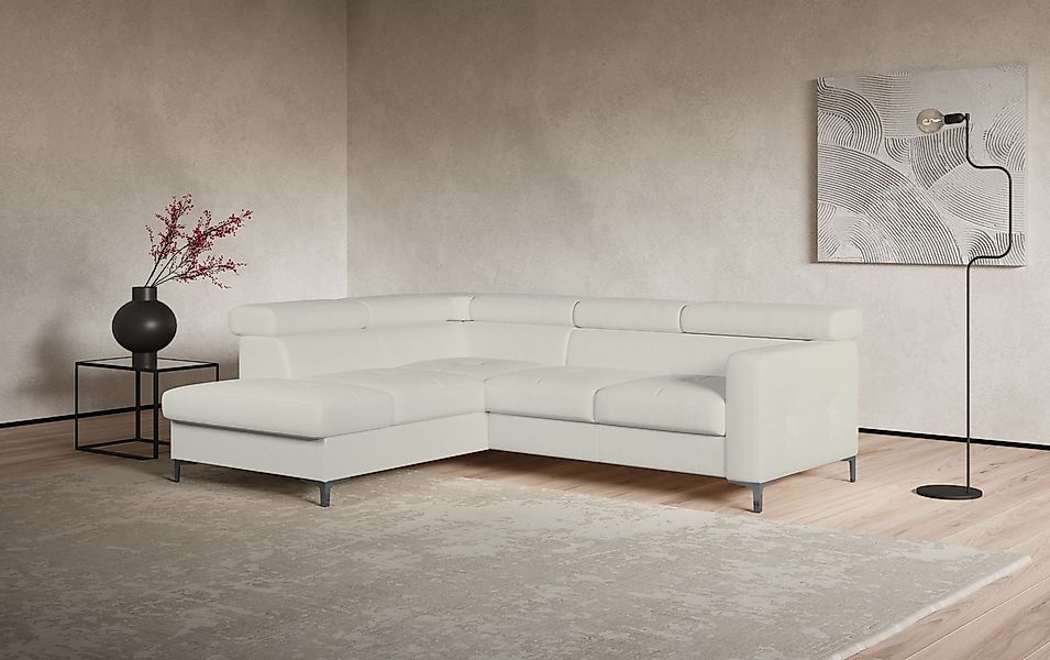 COTTA Ecksofa Sammy L-Form, mit Kopfteilverstellung, günstig online kaufen