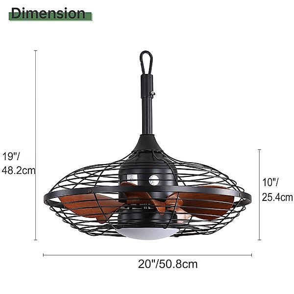 Sofucor Deckenventilator 51cm Waterproof Deckenventilator mit günstig online kaufen