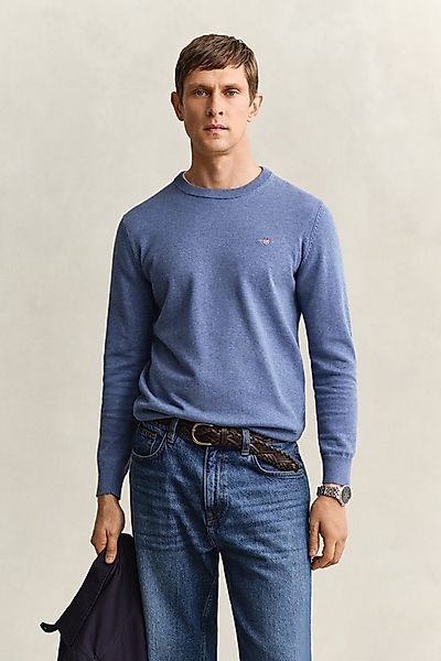 Gant Rundhalspullover CLASSIC COTTON C-NECK Premium Strickpullver aus weich günstig online kaufen