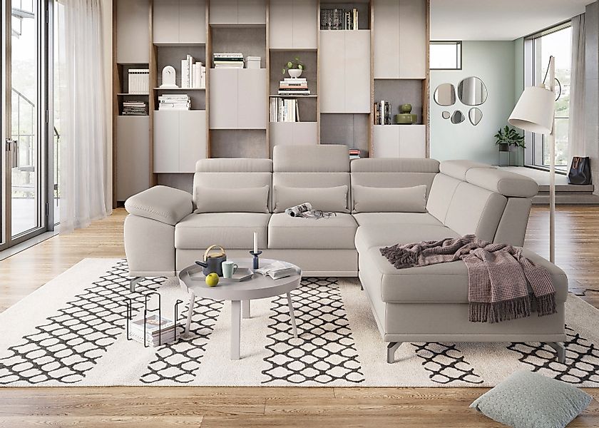 sit&more Ecksofa Cabrio L-Form, mit Sitztiefenverstellung, günstig online kaufen