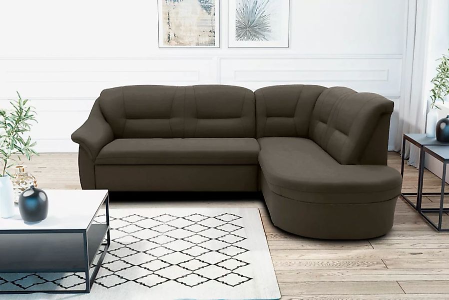 DOMO collection Ecksofa "Faenza für kleine Räume, Stellmaße 232,176cm, komf günstig online kaufen