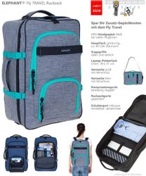 ELEPHANT Reiserucksack Fly Travel Rucksack Handgepäck, günstig online kaufen