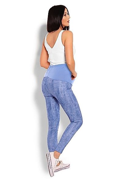 PeeKaBoo Umstandsleggings Umstands-Leggings in Jeansoptik mit Bauchband günstig online kaufen