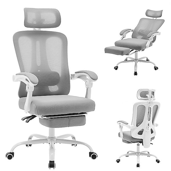GarveeMore Bürostuhl Ergonomischer,Drehstuhl mit Fußstütze und günstig online kaufen