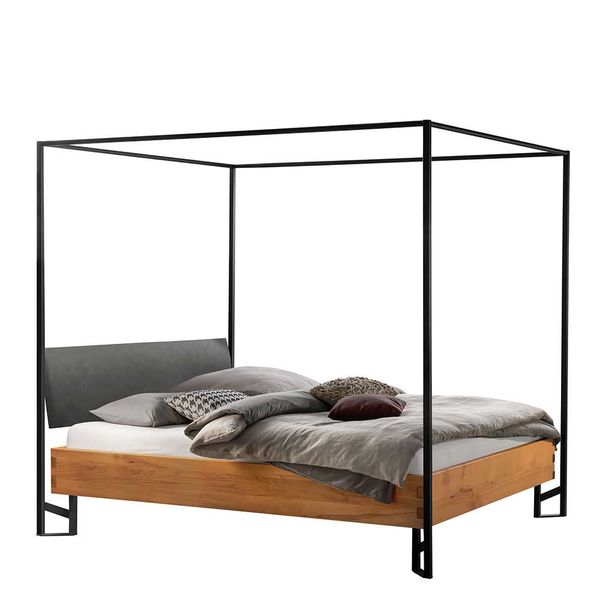 Modernes Himmelbett im Industry und Loft Stil 200 cm hoch günstig online kaufen