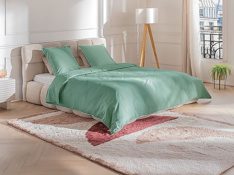 Bettwäsche-Set aus Baumwollperkal 80 Fäden/cm² – Bettbezug 240 x 260 cm + 2 günstig online kaufen