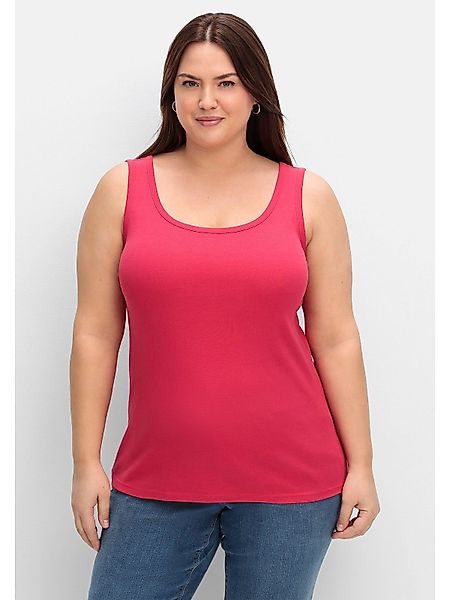 Sheego Tanktop Große Größen aus reiner günstig online kaufen