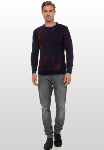 Rusty Neal Strickpullover im angesagten zweifarbigen günstig online kaufen